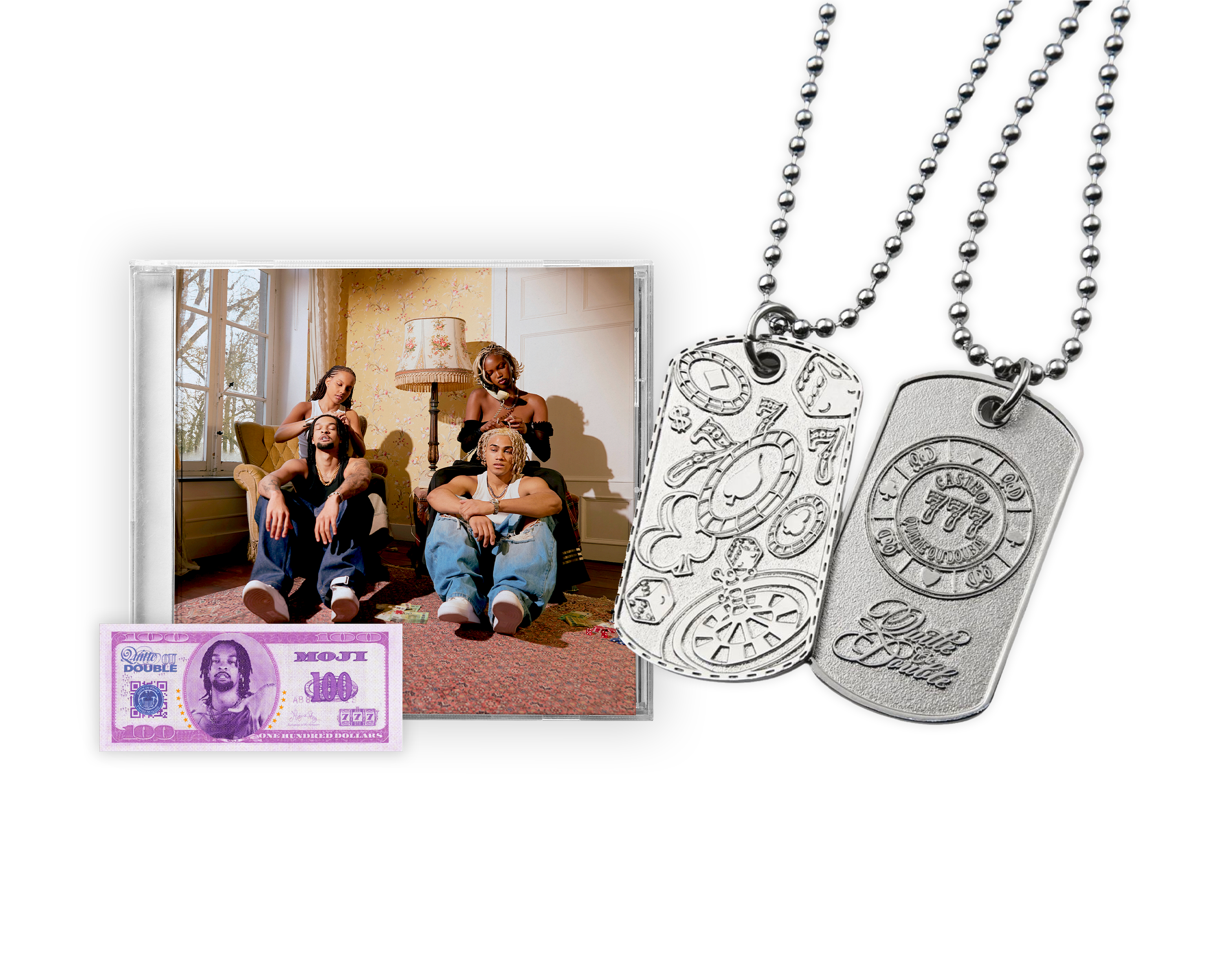 CD + collier “QUITTE OU DOUBLE“